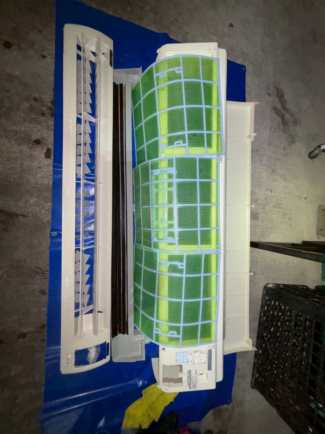 台中北屯松竹寺分離式冷氣清洗一台