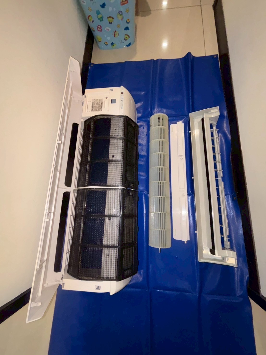 台中北區水湳 分離式冷氣清洗一台