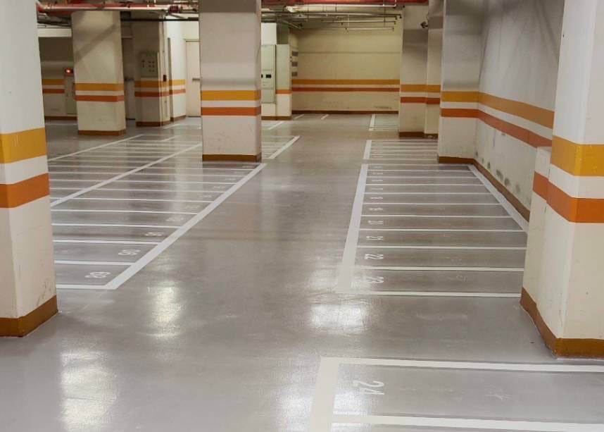 台中太平大樓地下室停車場 EPOXY修補翻新