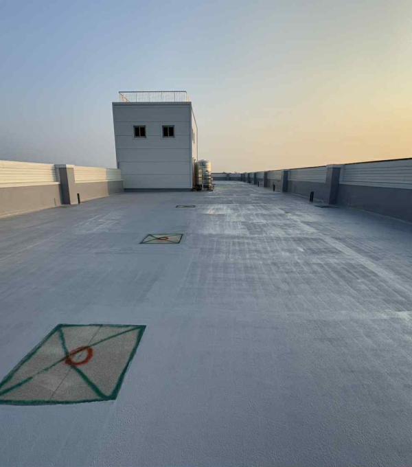 台南麻豆廠房屋頂PU防水地坪 | 晉躍有限公司 EPOXY