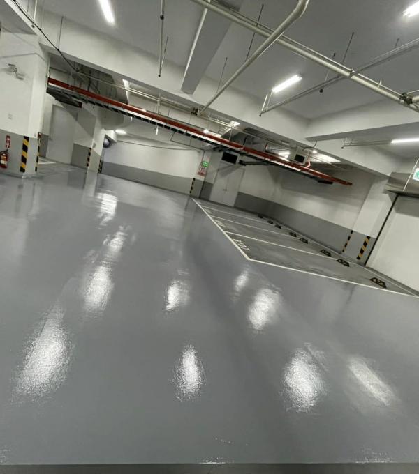 中部中華賓士地下停車場EPOXY地坪翻新 | 晉躍有限公司 EPOXY
