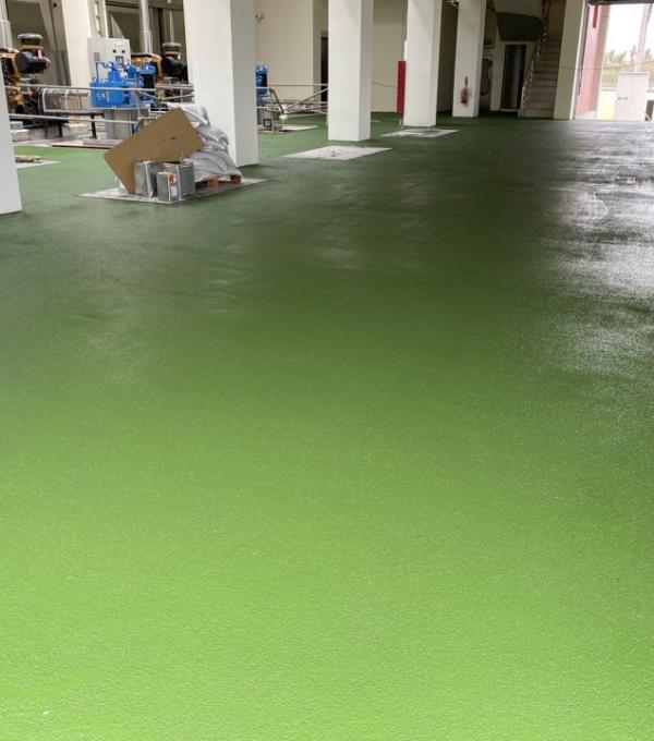 海東抽水站 EPOXY金鋼砂地坪 晉躍有限公司 EPOXY PU防水