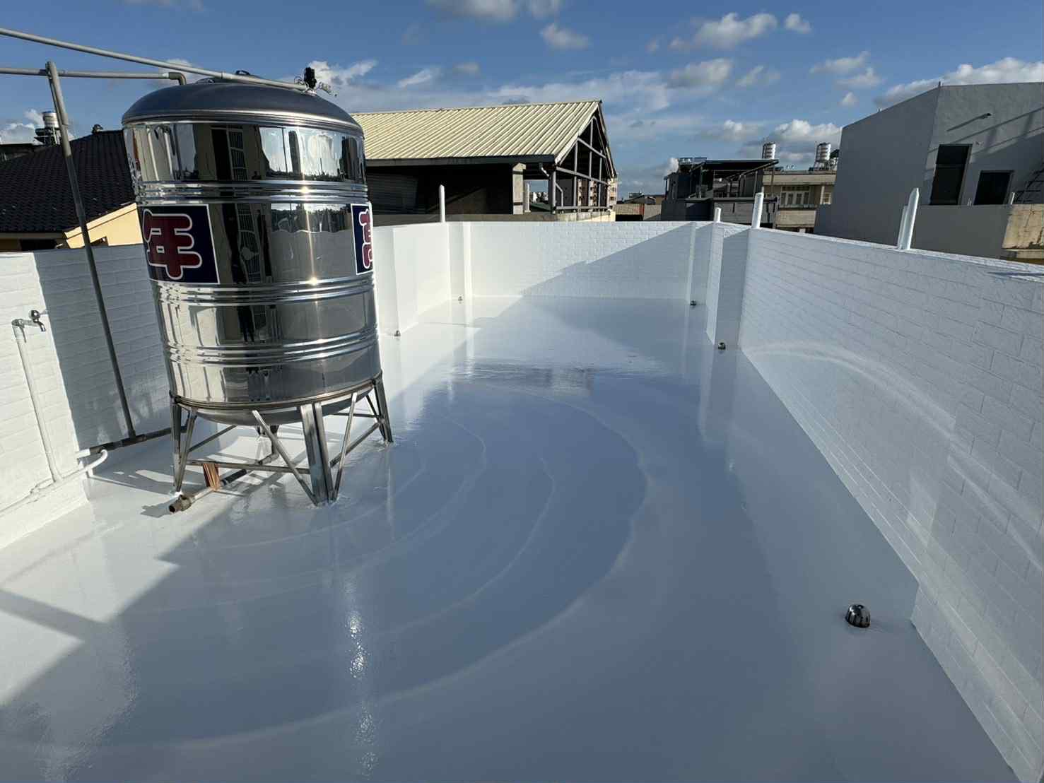 台南大勇街 透天屋頂PU防水工程